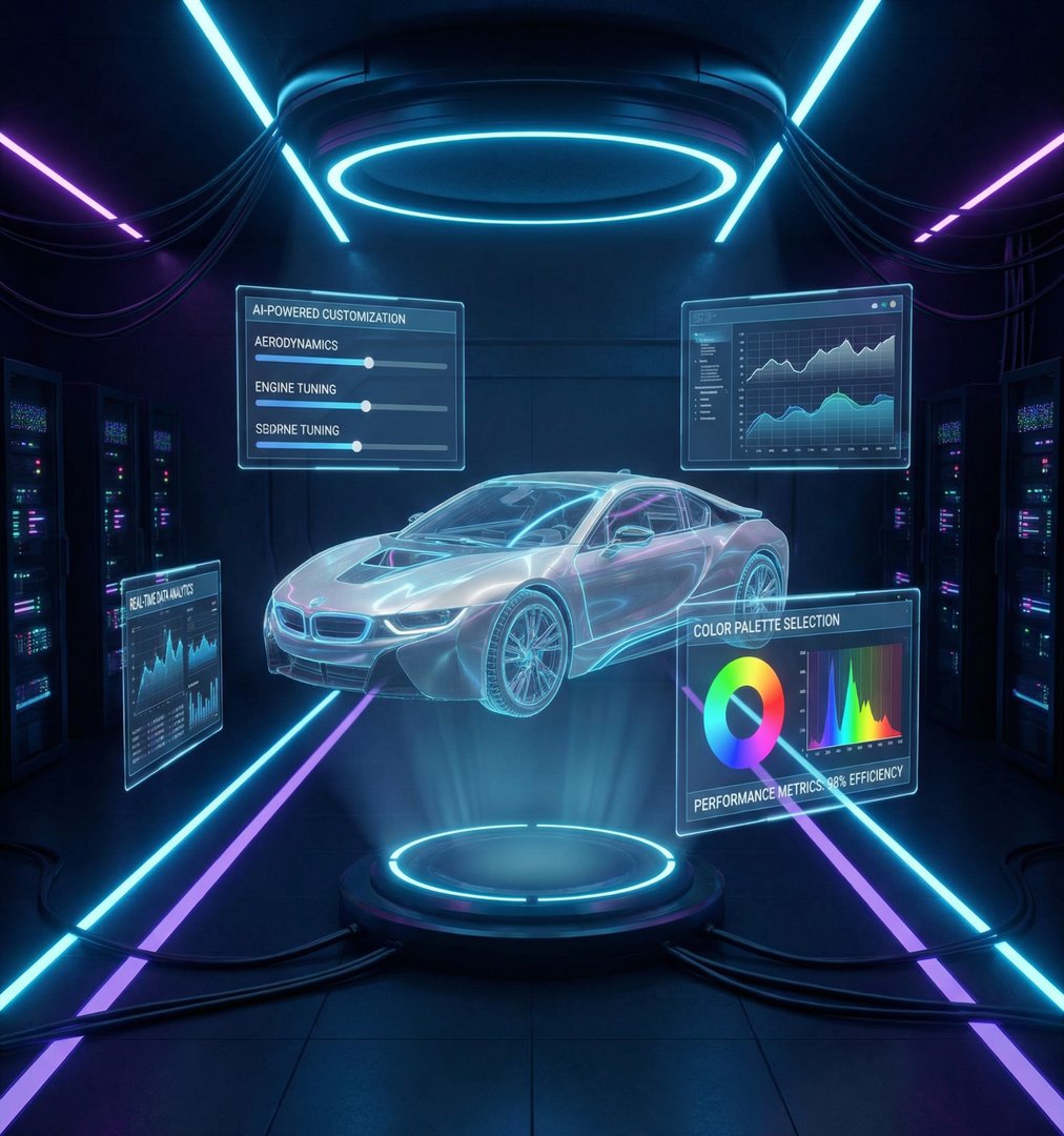 高清动漫AI改装汽车视频设计